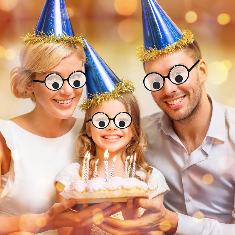 dodococa Googly Eyes Glasses Funny Shaking Costume Eye Glasses Novelty Shades Giant Googly Glasses for Adults Kids - Image 4
